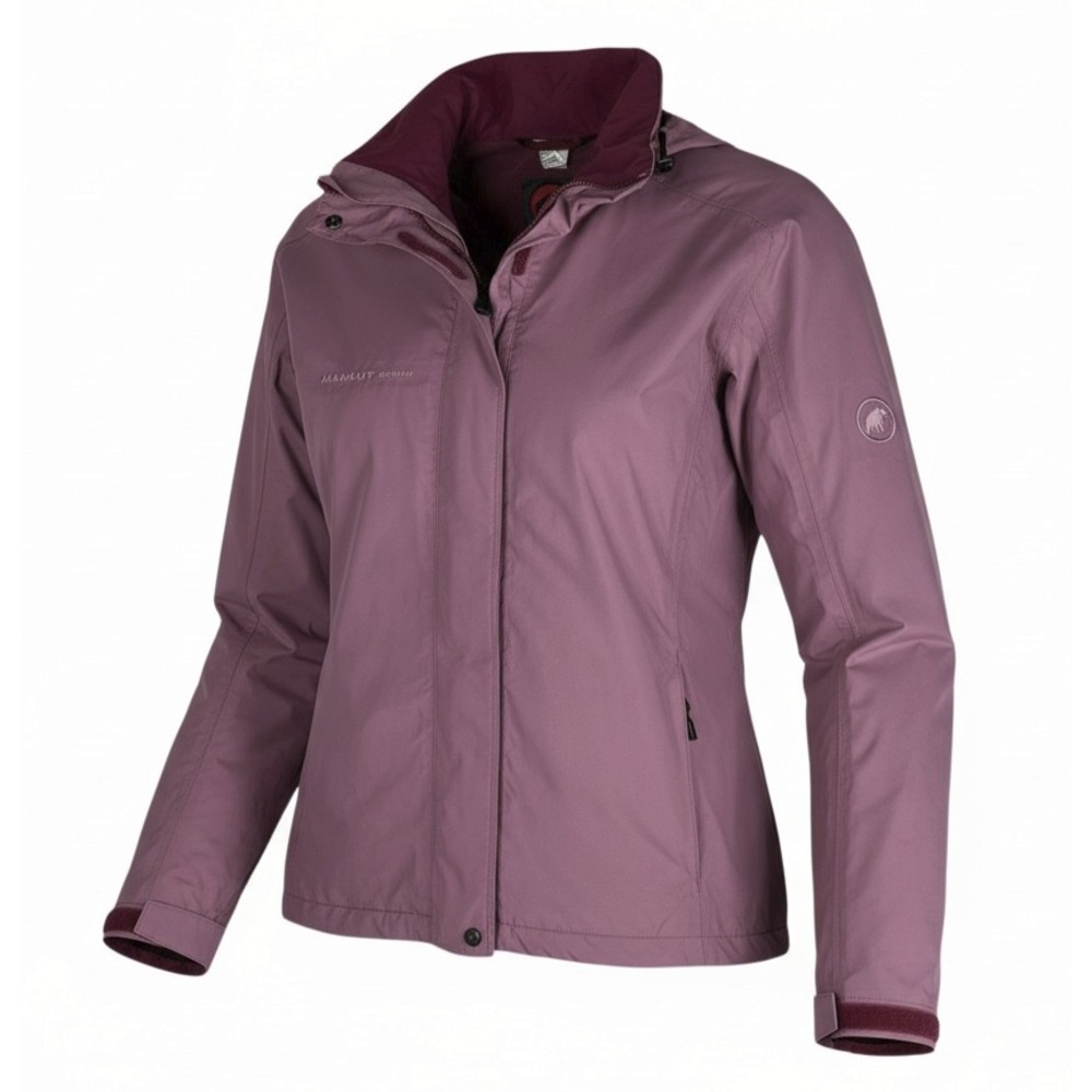 Mammut Outdoor Women's Jacket Medium Dusty Pink Hooded Lightweight Coat Shell - Picture 1 of 14